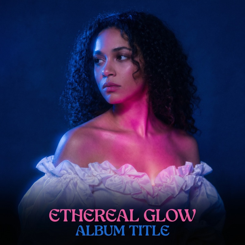 AI album cover — dreamy R&B portrait