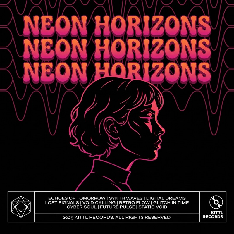 AI-generated album cover — retro illustrated