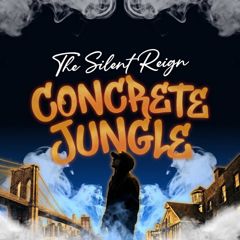 AI-generated album cover — concrete jungle hip-hop