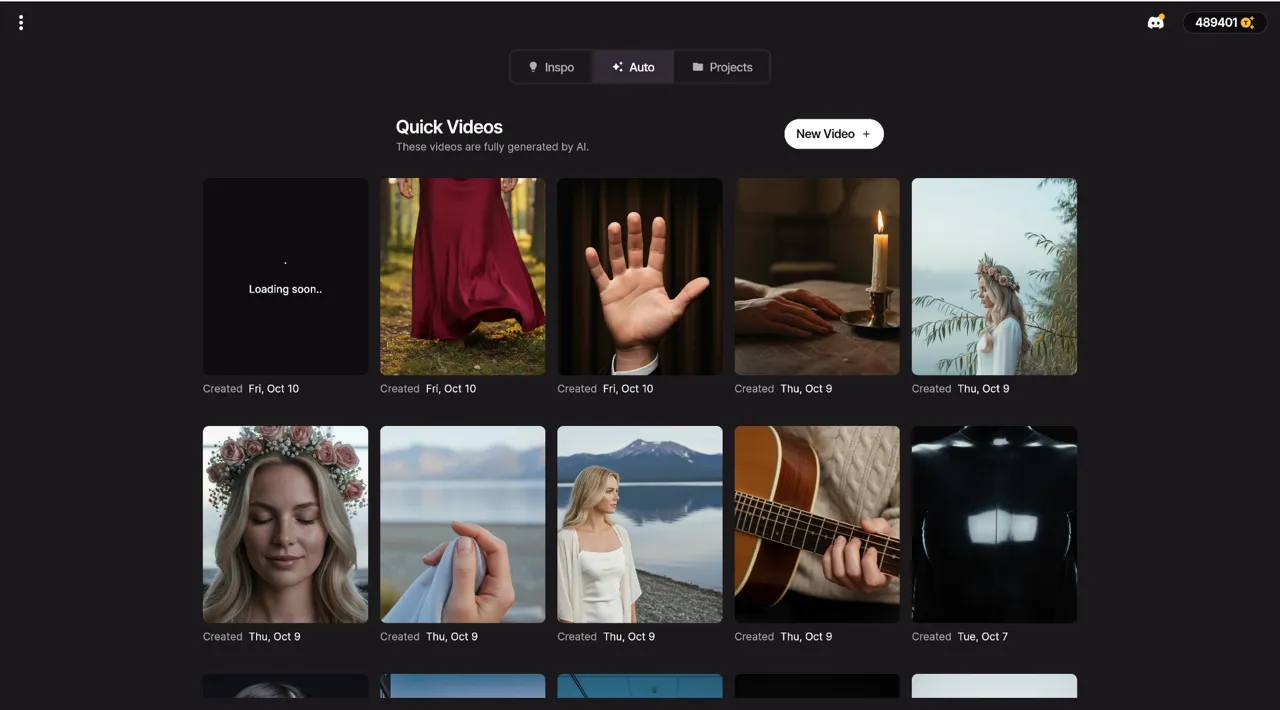 AI Music Video Generator - Quick Videos Gallery